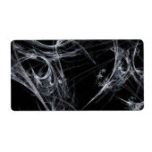 Spider Web Fractal Background Shipping Label (Voorkant)