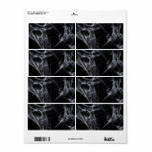 Spider Web Fractal Background Shipping Label (Full Sheet)