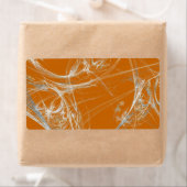 Spider Web Fractal Background Shipping Label (Insitu)