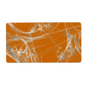 Spider Web Fractal Background Shipping Label (Voorkant)
