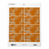 Spider Web Fractal Background Shipping Label (Full Sheet)