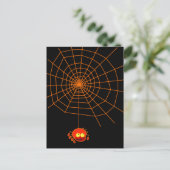 Spider Web Halloween Briefkaart (Staand voorkant)