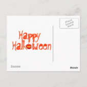Spider Web Halloween Briefkaart (Achterkant)