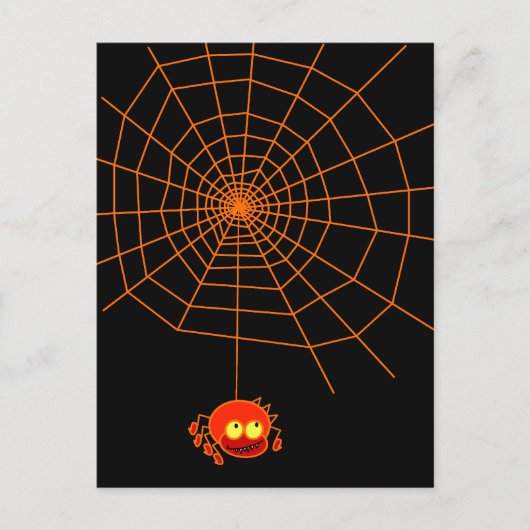 Spider Web Halloween Briefkaart (Voorkant)