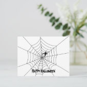 Spider Web Halloween Briefkaart (Staand voorkant)