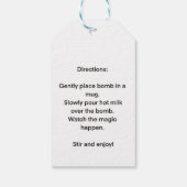 SPIDER WEB HALLOWEEN COCOA BOMB DIRECTIES CADEAULABEL (Achterkant)