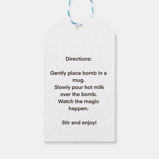 SPIDER WEB HALLOWEEN COCOA BOMB DIRECTIES CADEAULABEL (Achterkant)