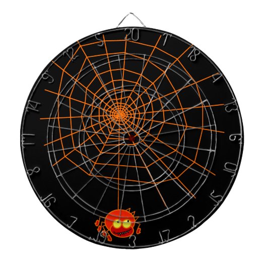 Spider Web Halloween Dart Board Dartbord (Voorkant)