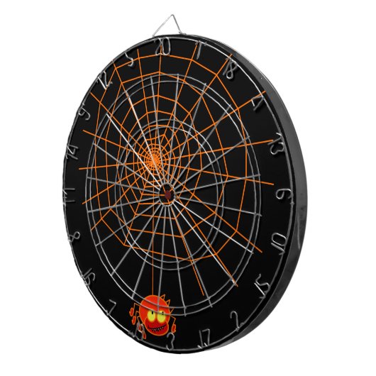 Spider Web Halloween Dart Board Dartbord (Voorkant Rechts)