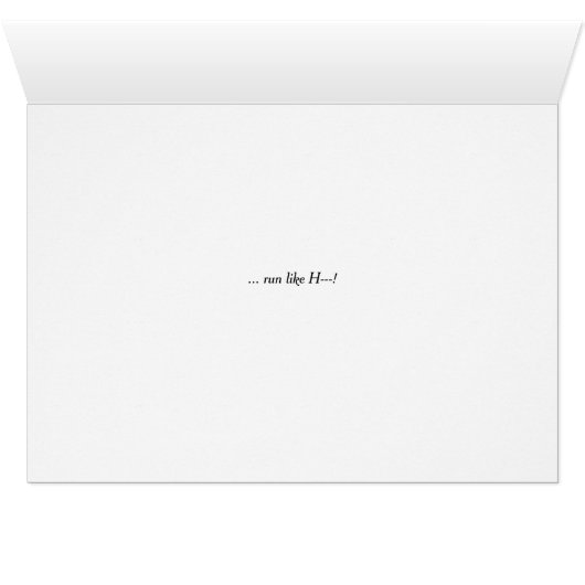 Spider Web Halloween Kaart (Binenzijde Horizontaal (Onderkant))