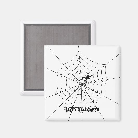 Spider Web Halloween Magnet (Voorkant / Achterkant)
