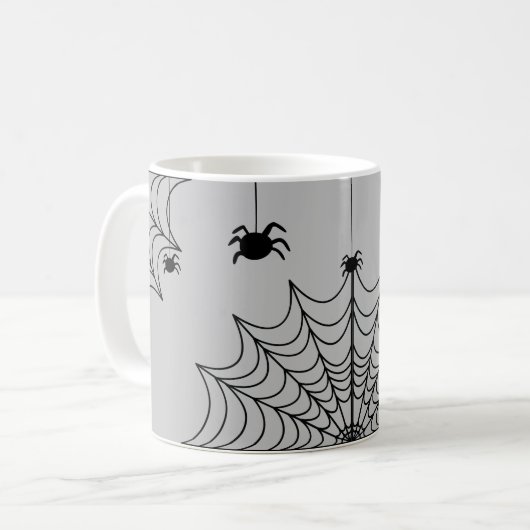 Spider Web Halloween Mok (Voorkant links)