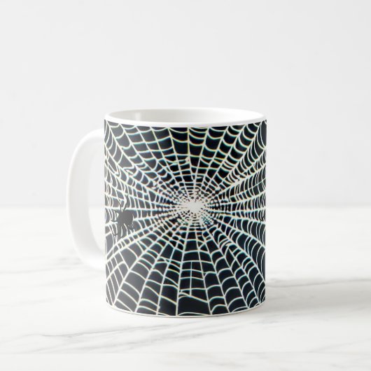Spider Web Halloween Mok (Voorkant links)