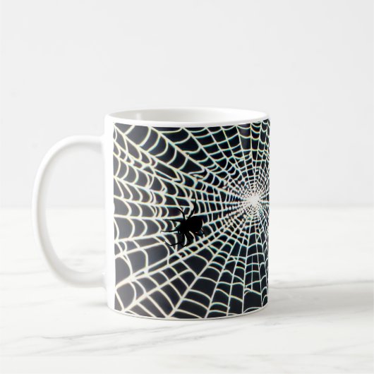 Spider Web Halloween Mok (Links)