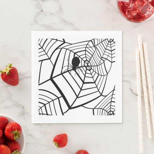 Spider Web - Halloween - Paper Napkin Servetten (Insitu)