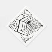 Spider Web - Halloween - Paper Napkin Servetten (Hoek)