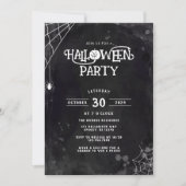Spider Web Halloween Party Uitnodiging (Voorkant)