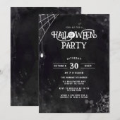 Spider Web Halloween Party Uitnodiging (Voorkant / Achterkant)