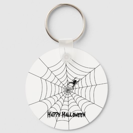 Spider Web Halloween Sleutelhanger (Voorkant)