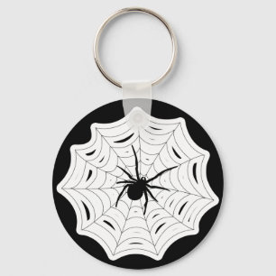 Spider Web Halloween Spooky Creepy Bug Design Sleutelhanger