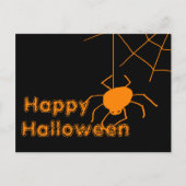 Spider Web Happy Halloween Briefkaart (Voorkant)