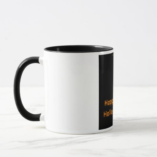 Spider Web Happy Halloween Mok (Links)