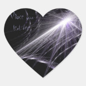 Spider Web Hart Sticker (Voorkant)
