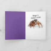 Spider Web - Hoop dat je verjaardag niet wordt gev Kaart (Binnen)