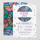 Spider Web Invitation Kaart (Voorkant / Achterkant)