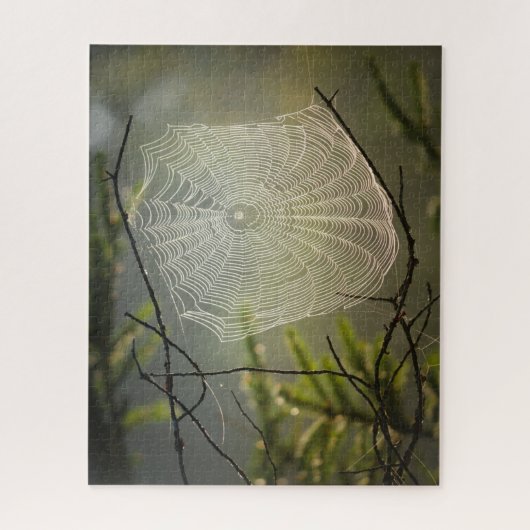 Spider Web Jigzaag Puzzle Legpuzzel (Verticaal)