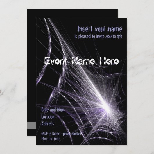 Spider Web Kaart (Voorkant / Achterkant)