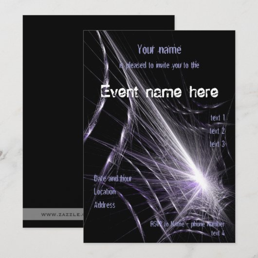 Spider Web Kaart (Voorkant / Achterkant)