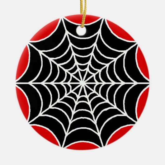 Spider Web Keramisch Ornament (Voorkant)