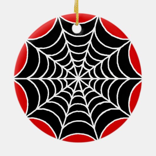 Spider Web Keramisch Ornament (Achterkant)