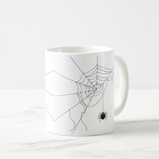 spider web koffiemok (Voorkant rechts)