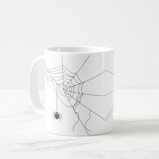 spider web koffiemok (Voorkant links)