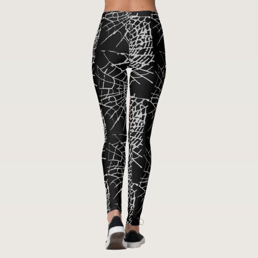 Spider Web Leggings - Gothic Halloween Cobweb (Achterkant)