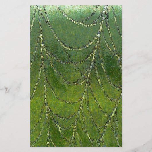 Spider Web met dew-druppels Abstracte kunst Briefpapier (Voorkant)
