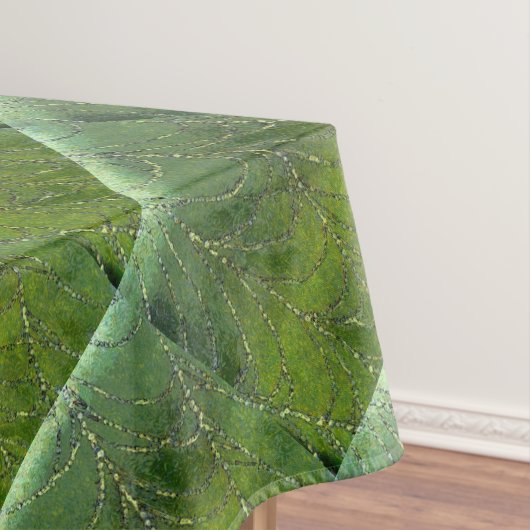 Spider Web met dew-druppels Abstracte kunst Tafelkleed (Voorbeeld)