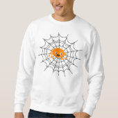 Spider Web met Spider Halloween Sweatshirt (Voorkant)