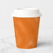 Spider Web met spin op Oranje Halloween Paper C Papieren Bekers (Achterkant)