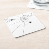 spider web net kartonnen onderzetters (Schuin)