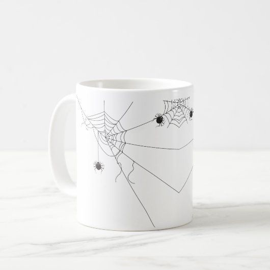 spider web net koffiemok (Voorkant links)