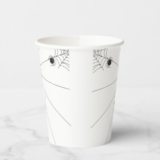spider web net papieren bekers (Links)