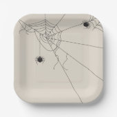 spider web net papieren bordje (Voorkant)