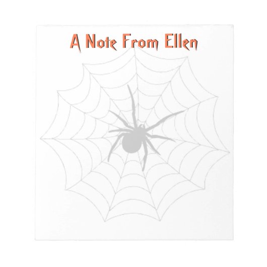 Spider Web Notitieblok (Voorkant)