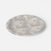 Spider Web Papieren Bordje (Gekanteld)