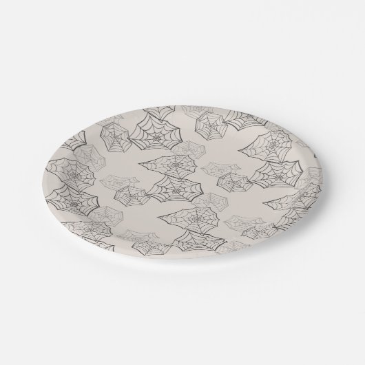 Spider Web Papieren Bordje (Gekanteld)
