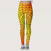 Spider Web Pattern ~ Fire Pattern ~ Leggings (Voorkant)