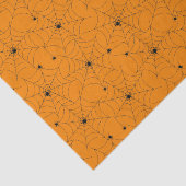 Spider Web Pattern over Oranje weefselpapier Tissuepapier (Detail)